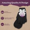 imageMoisturizing Socks and Gloves Set  Purple Fuzzy Socks and Gloves with Aloe and Vitamin E for Women  Womens Gifts for SelfCareBlack