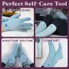 imageMoisturizing Socks and Gloves Set  Purple Fuzzy Socks and Gloves with Aloe and Vitamin E for Women  Womens Gifts for SelfCareBlue