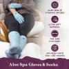 imageMoisturizing Socks and Gloves Set  Purple Fuzzy Socks and Gloves with Aloe and Vitamin E for Women  Womens Gifts for SelfCareBlue Refill Moisture Duo