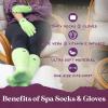 imageMoisturizing Socks and Gloves Set  Purple Fuzzy Socks and Gloves with Aloe and Vitamin E for Women  Womens Gifts for SelfCareGreen