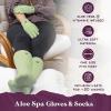 imageMoisturizing Socks and Gloves Set  Purple Fuzzy Socks and Gloves with Aloe and Vitamin E for Women  Womens Gifts for SelfCareGreen Refill Moisture Duo