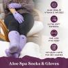 imageMoisturizing Socks and Gloves Set  Purple Fuzzy Socks and Gloves with Aloe and Vitamin E for Women  Womens Gifts for SelfCareLavender Refill Moisture Duo