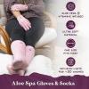 imageMoisturizing Socks and Gloves Set  Purple Fuzzy Socks and Gloves with Aloe and Vitamin E for Women  Womens Gifts for SelfCarePink Refill Moisture Duo