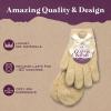 imageMoisturizing Socks and Gloves Set  Purple Fuzzy Socks and Gloves with Aloe and Vitamin E for Women  Womens Gifts for SelfCareTan