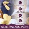 imageMoisturizing Socks and Gloves Set  Purple Fuzzy Socks and Gloves with Aloe and Vitamin E for Women  Womens Gifts for SelfCareYellow