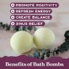 imagePurple Canyon Eucalyptus Bath Bombs for Women  Energizing Mint and Eucalyptus Bath Bomb with Natural Essential Oils  Gift Set of 6Eucalyptus Mint
