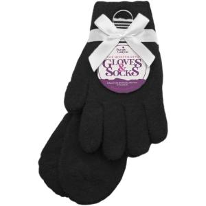 imageMoisturizing Socks and Gloves Set  Purple Fuzzy Socks and Gloves with Aloe and Vitamin E for Women  Womens Gifts for SelfCareBlack