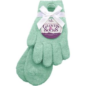 imageMoisturizing Socks and Gloves Set  Purple Fuzzy Socks and Gloves with Aloe and Vitamin E for Women  Womens Gifts for SelfCareTeal