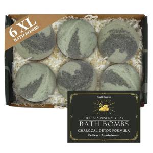 imagePurple Canyon Eucalyptus Bath Bombs for Women  Energizing Mint and Eucalyptus Bath Bomb with Natural Essential Oils  Gift Set of 6Mineral Mud