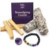 imagePurple Canyon Affirmation Meditation Kit with White Sage Smudge Kit and Affirmation Cards for Mindfulness and Stress ReliefMood Kit