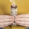 imagePurple Canyon Affirmation Meditation Kit with White Sage Smudge Kit and Affirmation Cards for Mindfulness and Stress ReliefShell Kit