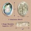 imagePurple Canyon Affirmation Meditation Kit with White Sage Smudge Kit and Affirmation Cards for Mindfulness and Stress ReliefShell Kit