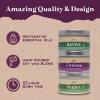 imagePurple Canyon All Natural Meditation Candle 3 Pack Spiritual Gift Set for Yoga Stress Relief and Home Negative Energy Cleansing