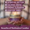 imagePurple Canyon Lavender Meditation Candle for Intention Setting Energy Cleansing and Yoga Perfect Spiritual Gift for Women