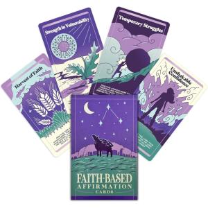 imagePURPLE CANYON Daily Affirmation Cards for Women and Men  Positive Affirmations for Mindfulness Meditation and Inspiration  Beautiful 52 Card DeckFaithBased Affirmation Cards
