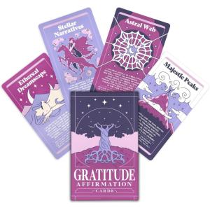 imagePURPLE CANYON Daily Affirmation Cards for Women and Men  Positive Affirmations for Mindfulness Meditation and Inspiration  Beautiful 52 Card DeckGratitude Affirmation Cards