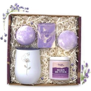 imagePurple Canyon Bath Gift Set for Women  Relaxing Lavender and Lilac SelfCare Gift for Women