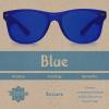 imagePURPLE CANYON Aqua Color Therapy Glasses for Chakra Healing Chromotherapy and MoodBlue